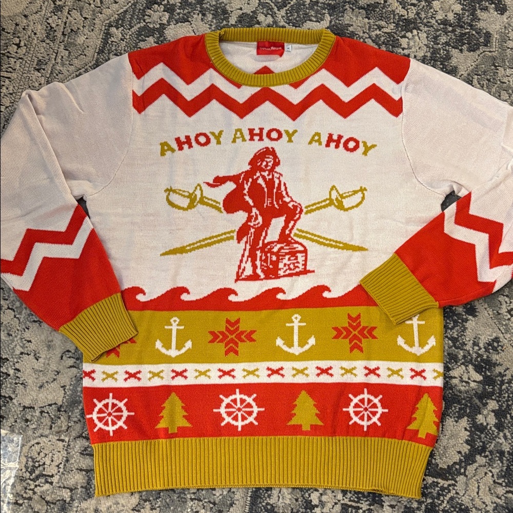 Captain Morgan The Standing Captain Ugly Christmas Sweater L